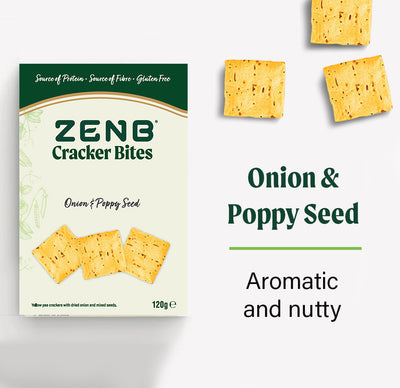 Onion & Poppy Seed Cracker Bites