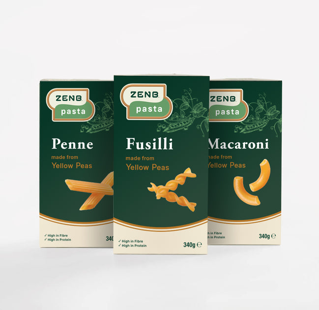 3 Pack Gluten Free Pasta - Award-Winning, 100% Yellow Peas | ZENB UK