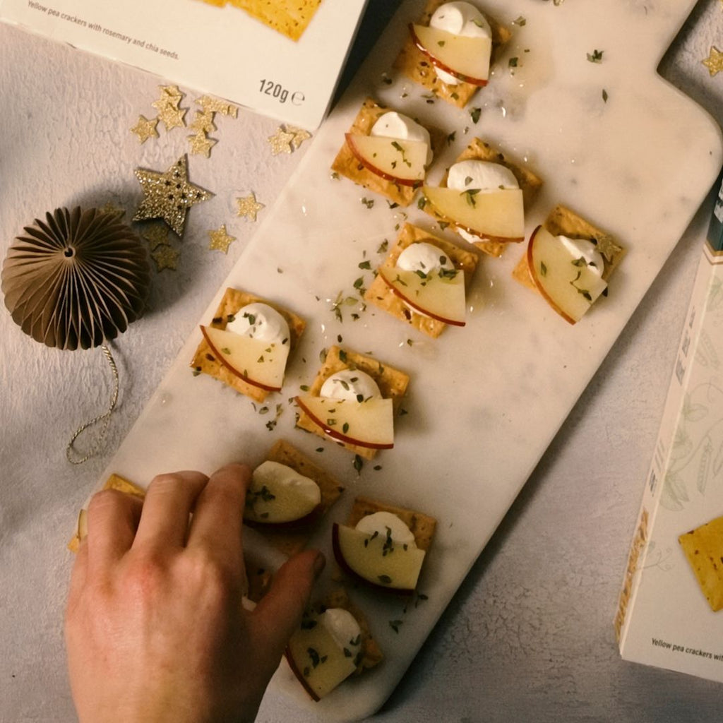 Whipped Feta and Apple Canapes