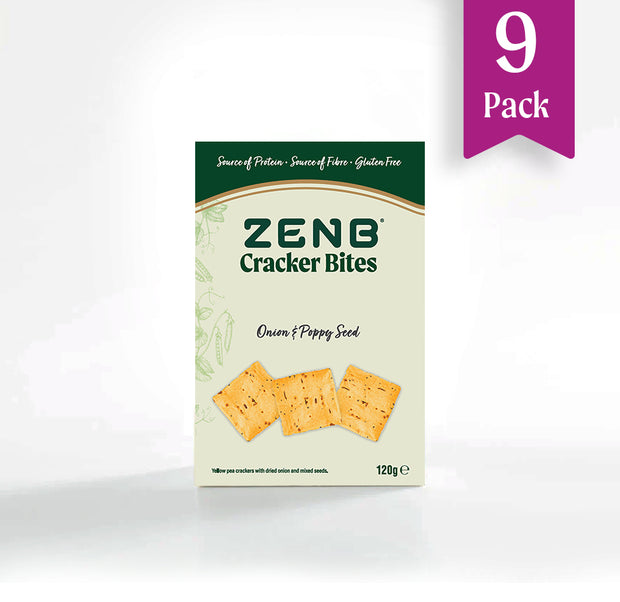 Onion & Poppy Seed Cracker Bites | 9 Pack
