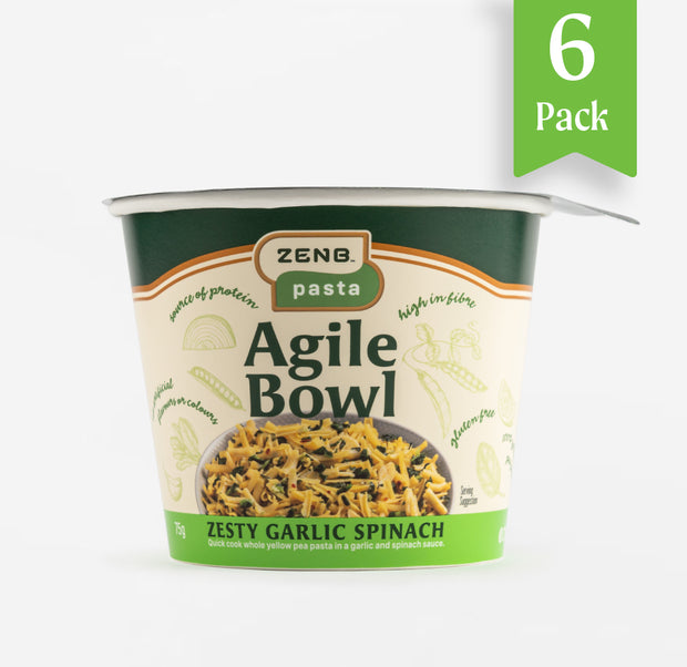 Zesty Garlic Spinach Agile Bowl | 6 Pack