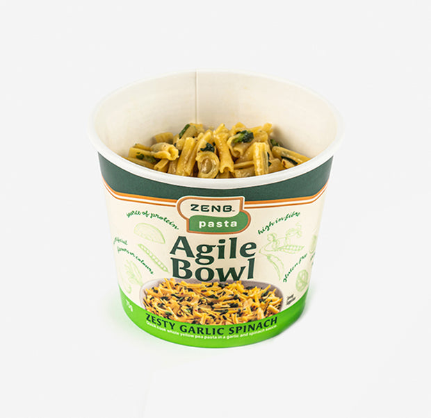 Zesty Garlic Spinach Agile Bowl | 3 Pack|6 Pack|12 Pack