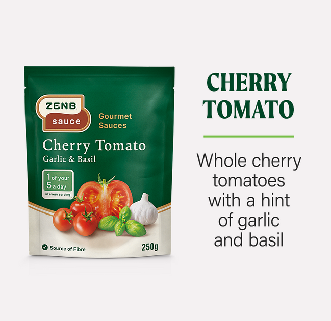 Gourmet Cherry Tomato Pasta Sauce High Fibre, SlowCooked ZENB UK